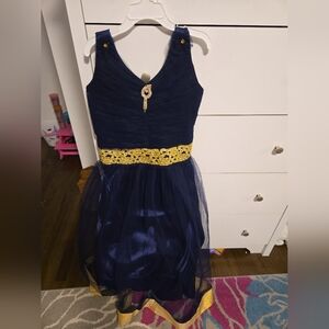 Blue and Gold Indian Dress